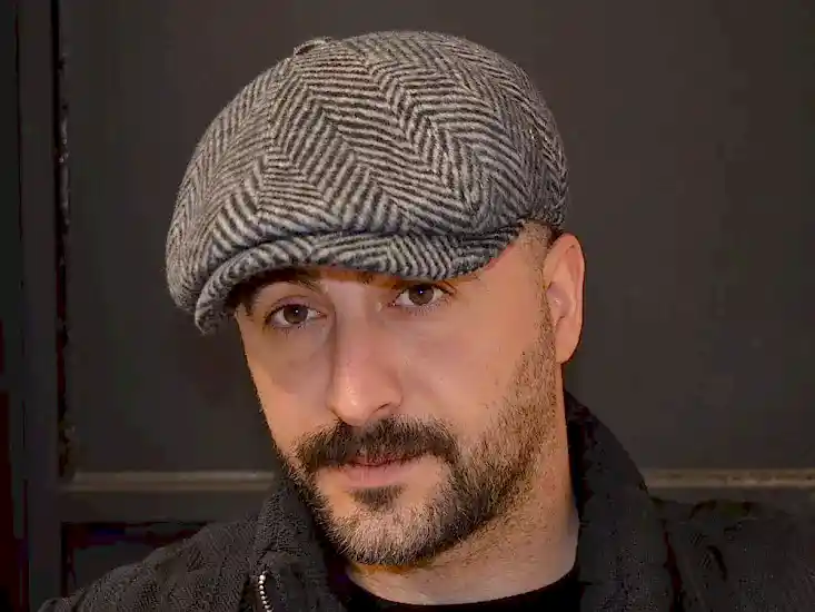 Pozze Kaşmir Geniş Balıksırtı İngiliz Peaky Kasket