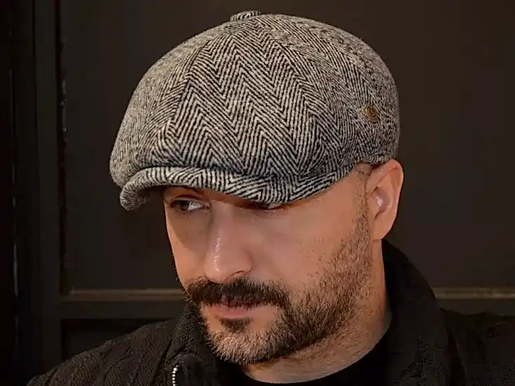 Pozze Kışlık Erkek Kasket Şapka İngiliz Peaky Stil