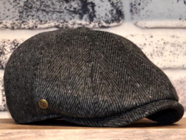 Pozze Kaşmir Peaky Blinder İngiliz Antrasit Kasket